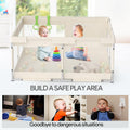 Fodoss Playpen Baby, 47x47inch Play Pen, Small Playard,Playpen for Apartment, Play Yard, Baby Activity Play Fence, Extra Large Playard, Parc Pour bébé 🍁 All In One Marketplace Canada