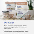 Clean People All Natural Dishwasher Pods - Cuts Grease & Rinses Sparkling Clean - Residue-Free - Phosphate Free Dishwashing Pods - Fragrance Free, 60 Pack 🍁 All In One Marketplace Canada