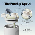 Owala FreeSip Sway Insulated Stainless Steel Water Bottle with Two-Way Spout, Built-In Straw and Bucket Handle, Made for Travel, School, and Sports, 30oz, BPA Free, Leak Proof, Iced Breeze 🍁 All In One Marketplace Canada