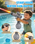 2PCS Electric Water Gun for Kids Adults,Auto Squirt Gun with Flashing Muzzle,26FT Range,Leak-Proof Rechargeable Water Blaster for Summer Pool Beach Water Fights 🍁 All In One Marketplace Canada