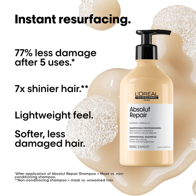 L'Oréal Professionnel Absolut Repair Shampoo Refill, Damaged Hair, 500 mL 🍁 All In One Marketplace Canada