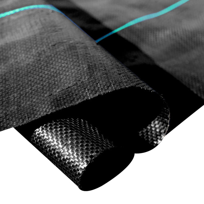 VEVOR 6.5FTx300FT Premium Weed Barrier Fabric Heavy Duty 3OZ, Woven Weed Control Fabric, High Permeability Good for Flower Bed, Geotextile Fabric for Underlayment, Polyethylene Ground Cover 🍁 All In One Marketplace Canada