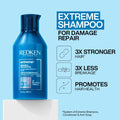 Redken Extreme Shampoo For Dry Damaged Hair, Infused With Proteins to Strengthen And Repair, Prevent Breakage, 300ml 🍁 All In One Marketplace Canada