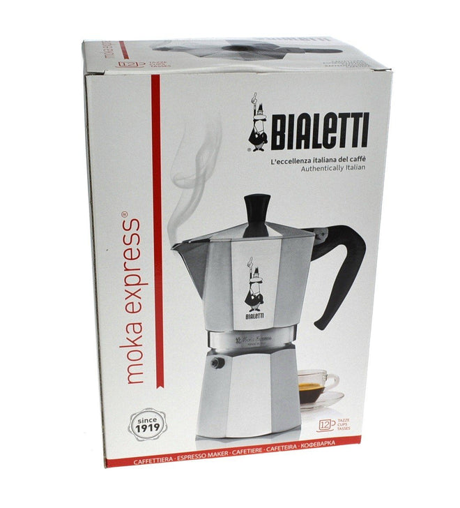 BIALETTI - Moka Express: Iconic Stovetop Espresso Maker, Makes Real Italian Coffee, Moka Pot 12 Cups (22 Oz - 670 Ml), Aluminium, Silver 🍁 All In One Marketplace Canada