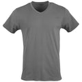 Gildan Men's V-Neck T-Shirts, Multipack, Style G1103, Black/Sport Grey/Charcoal/Military Green (5-Pack), Large 🍁 All In One Marketplace Canada