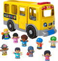 Fisher-Price Little People Toddler Toy Big Yellow School Bus & Community Heroes Set, Musical Pull-Along Vehicle & Figures for Kids Ages 1+ Years 🍁 All In One Marketplace Canada