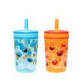 Zak Designs Sesame Street Kelso 15oz Leak-Proof Toddler Straw Cups, 2-Pack 🍁 All In One Marketplace Canada