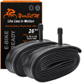 2-PCS 26" Heavy Duty Bike Tubes 26x1.75/1.95/2.0/2.1/2.125/2.20/2.25 AV32MM 26 Heavy Duty Bicycle Tubes Compatible with 26x1.75 26x1.95 26x2.10 26x2.0 26x2.125 26x2.2 26x2.25 Tire Tubes Schrader Valve 🍁 All In One Marketplace Canada