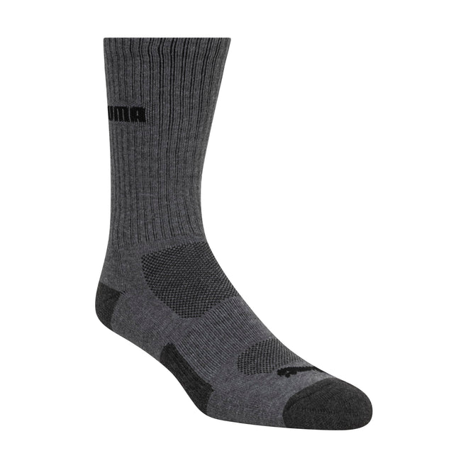 PUMA mens 6 Pack Crew Socks, Dark Gray, 13-Oct US 🍁 All In One Marketplace Canada