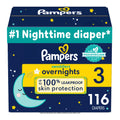 Pampers ZZZ Overnight Diapers, Size 3 (16-28 lbs), 116 Count, Nighttime Protection Disposable Baby Diaper 🍁 All In One Marketplace Canada