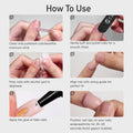 CurvLife Soft Gel Extra Short Press on Nails, 30Pcs Honey Peach Pink Oval Acrylic Fake Nails with Design Full Cover for Women Reusable Square Press on Nail Kit with Nail Glue Adhesive Tabs 🍁 All In One Marketplace Canada