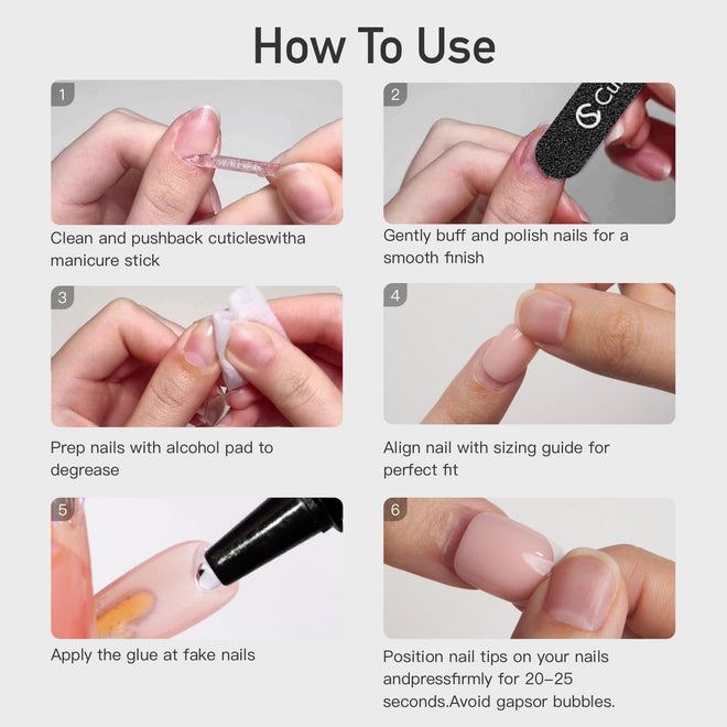 Curvlife 30pcs Short Press On Nails, Shining Stick on Fake Nails Design Glossy Acrylic Nails Tips Glue on Square Press on Nails For Women False Nail Kit With Nail Glue (French Gradient Pink) 🍁 All In One Marketplace Canada