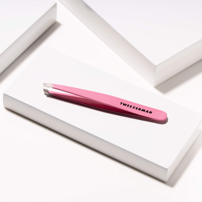 Tweezerman Exclusive Dusty Rose Slant Tweezer - Hair Removal Tweezers, Stainless Steel 🍁 All In One Marketplace Canada
