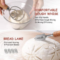 KOACKL Sourdough Bread Starter Kits, Banneton Sourdough Bread Making Tools Kit, Banneton Proofing Basket Making Bread Basket Baking for Baking Dough with Rising Pattern (Round and Oval) 🍁 All In One Marketplace Canada