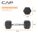 CAP Barbell 10 LB Pair Coated Hex Dumbbell Weight 🍁 All In One Marketplace Canada