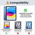 MoKo Case for New iPad (A16) 11th Generation 2025/ 10th Generation 2022, iPad 11 inch/ 10.9 inch Case with Soft TPU Translucent Frosted Back Cover, Auto Wake/Sleep, Support Touch ID,Navy Blue 🍁 All In One Marketplace Canada