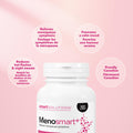 Smart Solutions Menosmart+ Vegetarian Capsules, Reduces Hot Flashes and Night Sweats, Promotes a Calm Mood, and Relieves Menopause Symptoms. With Sage, Black Cohosh, and Chasteberry, Gluten-Free, 120 Count 🍁 All In One Marketplace Canada