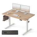 FEZIBO Standing Desk 47 x 24 Inch, Height Adjustable Desk with Memory Buttons, Electric Sit Stand Desk with 7th Gen Lift System, Home Office Table with Splice Board (Maple) 🍁 All In One Marketplace Canada
