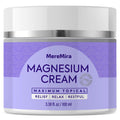 Magnesium Cream for Sleep & Muscle Relief: Topical Night Calming & Deep Relaxation - Restless Cramps Leg & Joint Care Lotion - Lavender 3.38 Fl. Oz. 🍁 All In One Marketplace Canada