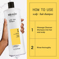 Nioxin System 1 Scalp + Hair Thickening Shampoo | For Natural Hair with Light Thinning | Strengthen Against Breakage with Niacinamide & Biotin | 33.8 Fl Oz 🍁 All In One Marketplace Canada