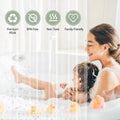 Seenus PEVA 8G Clear Shower Curtain Liner with 3 Large Magnets, Bpa-Free Waterproof Plastic Shower Curtain for Bathroom, 72 x 72 inch Completely Transparent Shower Liner Mildew Resistant 🍁 All In One Marketplace Canada