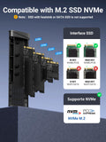 UGREEN M.2 NVMe SSD Enclosure 10Gbps USB 3.2 Gen 2 (10 Gbps) to NVME PCI-E M-Key/(B+M) Key Solid State Drive External Enclosure Support UASP Trim for 2230 2242 2260 2280 NVME SSDs 🍁 All In One Marketplace Canada