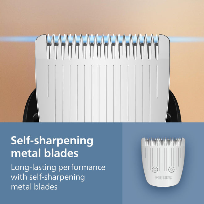 Philips Beard Trimmer 3000 Series - Self-sharpening Metal Blades, 40 Lock-in Settings, Lift&Trim Comb, 100% Waterproof, Battery Indicator, USB Charging, Model BT3660/15 🍁 All In One Marketplace Canada