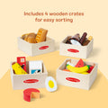 Melissa & Doug Food Groups, 21-Piece Wooden Toys Set of Pretend Play Food & Kids Play Kitchen Accessories, Preschool Toys for Girls & Boys Ages 3+ 🍁 All In One Marketplace Canada
