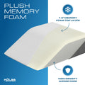 Kolbs Leg Elevation Pillows for After Surgery | Flat Top Bed Wedge Bolster Pillow for Legs | Foot, Knee, Ankle Elevation Post Surgery (Flat Top 7" Height) 🍁 All In One Marketplace Canada