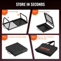 VEVOR Folding Campfire Grill, Heavy Duty Steel Mesh Grate, 22.4" Portable Camping Grates Over Fire Pit, Camp Fire Cooking Equipment with Legs Carrying Bag, Grilling Rack for Outdoor Open Flame Cooking 🍁 All In One Marketplace Canada