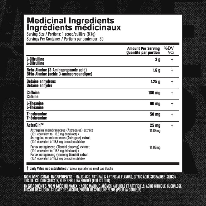 NITROSURGE Pre Workout Supplement - Endless Energy, Instant Strength Gains, Clear Focus, Intense Pumps - Nitric Oxide Booster & Powerful Preworkout Energy Powder - 30 Servings, Blue Raspberry 🍁 All In One Marketplace Canada