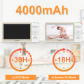VTimes Baby Monitor No WiFi, 5" Screen Video Baby Monitor with 32Hr Battery, Pan-Tilt-Zoom Camera, VOX Mode, Two-Way Audio, Night Vision, Temperature Display, Lullabies, 1000ft Long Range 🍁 All In One Marketplace Canada