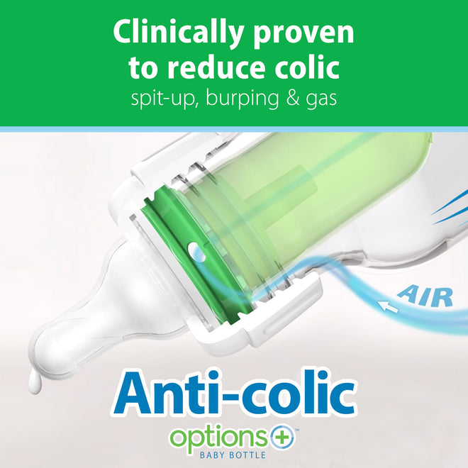 Dr. Brown’s Natural Flow Anti-Colic Options+ Narrow Glass Baby Bottles, 4oz, 2-Pack 🍁 All In One Marketplace Canada