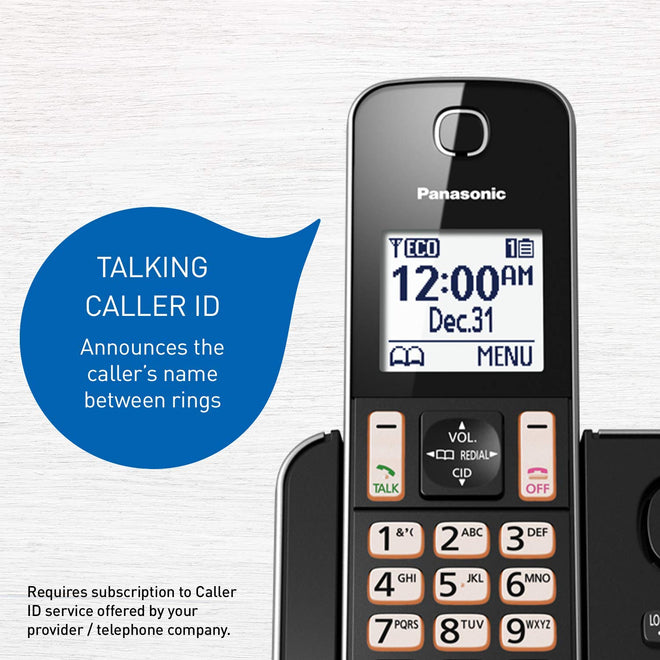 Panasonic DECT 6.0 Expandable Cordless Phone with Answering Machine and Call Block - 3 Cordless Handsets - KX-TGD393CB (Black) 🍁 All In One Marketplace Canada