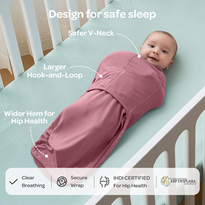 Momcozy Baby Swaddle, Quiet Fastener Swaddle Suitable for Infant 0-3 Months, New-Parent-Friendly Sleep Sack, Reduce Startle Reflex, Newborn Boys Girls Registry Essentials, 2-Pack, Bloom 🍁 All In One Marketplace Canada