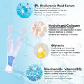 5% Hyaluronic Acid Serum Ultra Moisturizing & Elastic Skin - Wake Nature Perfection Hyaluronic Acid - Anti-Aging Serum for Face Single-Use Vials Skincare - Repair Sensitive Skin (1.5 ml)*30 🍁 All In One Marketplace Canada