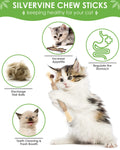 TINDTOP Silvervine Sticks for Cats, 10 Pack Natural Catnip Chew Toys for Kittens Teeth Cleaning, Matatabi Dental Care, Increase Appetite, Calm Cat Anxiety and Stress, Aggressive Chewers Cat Dental Toy 🍁 All In One Marketplace Canada