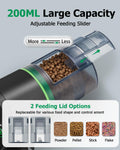 Papettly Automatic Fish Feeder for Aquarium - Battery Operated Auto Fish Food Dispenser for Fish Tank, 200ml Auto Timer Aquarium Tank Turtle Feeder, with 2 AAA Batteries and Fish Feeder Ring 🍁 All In One Marketplace Canada