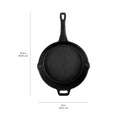 Coghlan's Cast Iron Skillet – 10.1-Inch Pre-Seasoned Frying Pan with Dual Pour Spouts & Helper Handle for Campfire Cooking, Stove, Grill, or Oven – Durable Outdoor Cookware 🍁 All In One Marketplace Canada