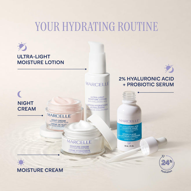 Marcelle Moisture Cream with Hyaluronic Acid, Vegan, Cruelty-Free, Clean Formula, Non-Comedogenic, Fragrance-Free, Paraben-Free, Mineral Oil-Free, Hypoallergenic, 50 mL 🍁 All In One Marketplace Canada