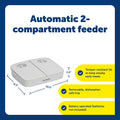 PetSafe Analog 2 Meal Programmable Pet Feeder, Automatic Dog and Cat Feeder - Dry or Semi-Moist Pet Food Dispenser, Slow Feed Portion Control (3 Cup/16 Ounce Total Capacity), Tamper-Resistant Design 🍁 All In One Marketplace Canada