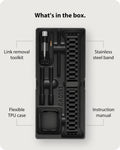 Fullmosa Compatible with Apple Watch Band 45mm 44mm 42mm 46mm 49mm 41mm 40mm 38mm, Stainless Steel Band with Case for iwatch Ultra Series11 10 9 8 7 6 5 4 3 2 1 & SE3/2/1,42mm 44mm 45mm Black 🍁 All In One Marketplace Canada