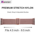 Maledan 10 Pack Stretchy Nylon Solo Loop Compatible with Apple Watch Strap 38mm 40mm 41mm 42mm Women Men, Braided Sport Elastic Bracelet for Apple Watch Band Series SE 11 10 9 8 7 6 5 4 3 2 1 Ultra 🍁 All In One Marketplace Canada