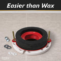 Korky 6000BP Toilet Wax Free 3" Rubber Seal Kit with Hardware, Red 🍁 All In One Marketplace Canada