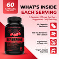 Nutratology® Berberine Supplement | Canadian-Made | Max Potency 500MG Per Capsule - Supports Glucose Metabolism & Healthy Blood Sugar Levels Through Efficient Metabolism Of Sugar & Fats - 60 Capsules 🍁 All In One Marketplace Canada