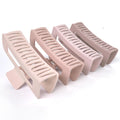 FRAMAR Hair Claw Clips for Thick Hair – Large Claw Clip for Thick Hair, Hair Clips for Girls, Large Hair Clips for Thick Hair, Big Hair Clips for Women, Pince a Cheveux, Pink Hair Clip – 4 Pack (Blush - Rectangle) 🍁 All In One Marketplace Canada
