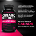 Nutratology® Organic Beetroot Capsules | 1400mg per Daily Serving | 180 Capsules | Canadian Made | Source of Antioxidants | Organic Beet Root Powder 🍁 All In One Marketplace Canada