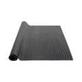 VEVOR Diamond-Plate Rubber Flooring Roll, 3 mm x 4 ft x 8 ft Garage Floor Mat, SBR Rubber Flooring Roll, Easy to Clean, Diamond Plate Mat for Under Cars, Garage Industry Gym, Black 🍁 All In One Marketplace Canada