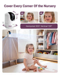 Comfyer BM01 7" HD Split-Screen Baby Monitor with 2 Cameras, Video Baby Monitor with Camera and Audio, Flexible Bracket, Non-WiFi, VOX Mode, 2 Way Audio, Remote PTZ, Auto Night Vision 🍁 All In One Marketplace Canada