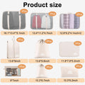 10 Set Packing Cubes for Suitcases, Packing Cubes Travel Essentials Organizer Bags, Travel Organizers (Beige) 🍁 All In One Marketplace Canada